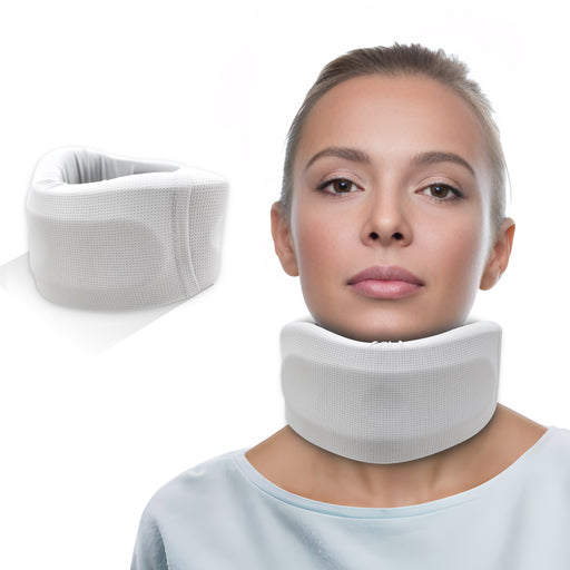 Cervicorrect Neck Brace, Foam Cervical Neck Collar for Neck Pain and Support, Adjustable Neck Support Brace for Sleeping & Snoring and Relieves Neck Injuries and Pressure in Spine (Grey M)-6976892099832
