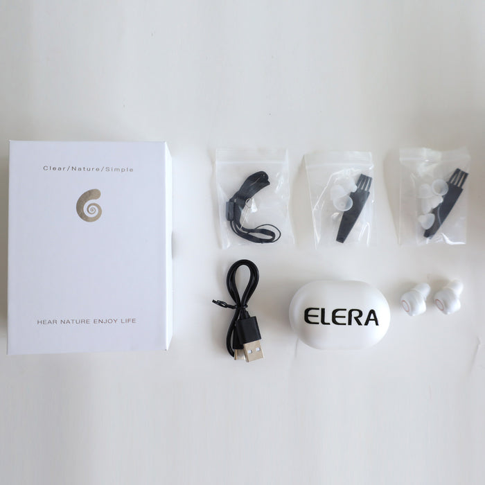 ELERA Hearing Aids for Seniors Rechargeable Hearing Aids with Portable Charging Case for Hearing Loss, Noise Cancelling Volume Control Easy to Operate