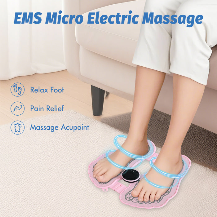 ELERA EMS Foot Massager Mat for Pain Foot Relief, EMS Foot Stimulator for Pain Relief Improve and Facilitate Muscle Relaxation