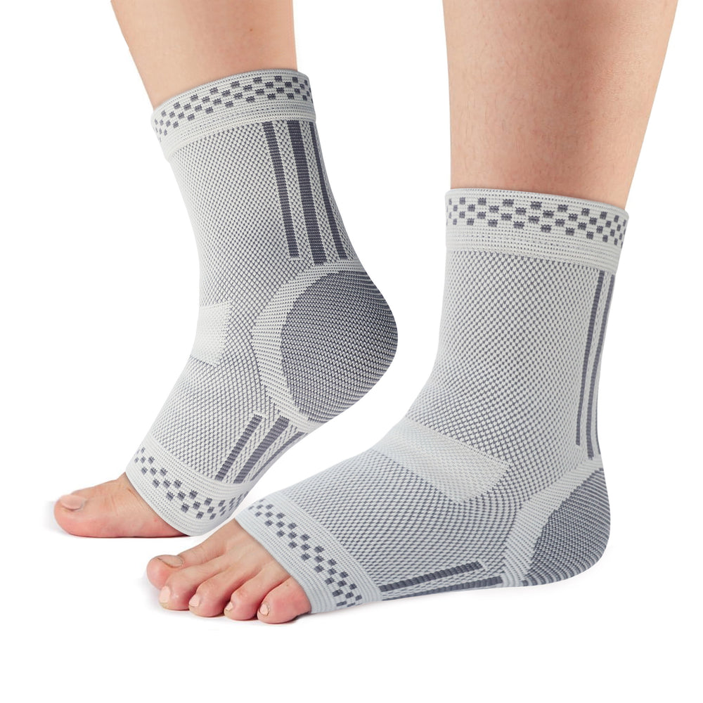 Pack Ankle Support for Sprained Ankle, UK 9-12 Anti-Slip Man Women Plantar Fasciitis Socks with Breathability High Stretch, Ankle Brace for