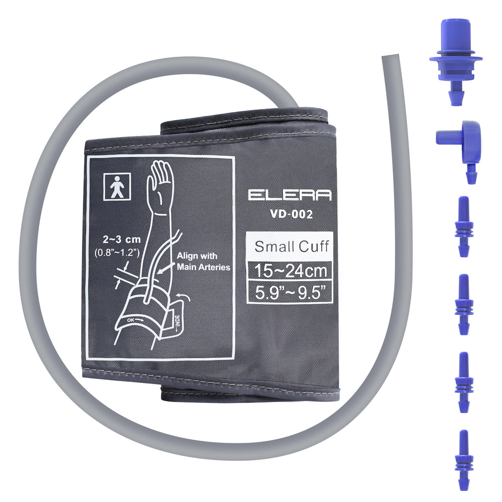 ELERA Child Small Blood Pressure Cuff, 15-24cm for Kids and Thin Arms, 6 Connectors are Compatible with Omron BP Monitors, Replacement for Children's Cuffs-6976892099931
