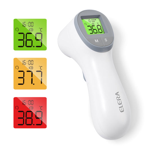 ELERA Fieberthermometer Stirn für Erwachsene & Babys – Infrarot-Thermometer mit Lautlosmodus, Abstandssensor, Fieberanzeige & Dual-Modus-6976892099207