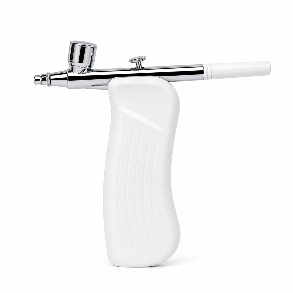 Cordless Rechargeable Airbrush Kit – Portable Spray Gun with Air Compressor, 0.3mm Nozzle, Gravity-Feed Cup – Ideal for Nail Art, Cake Decorating, Tattoo, Model Painting, and Barber Grooming - 已生成图像 2 (5).png