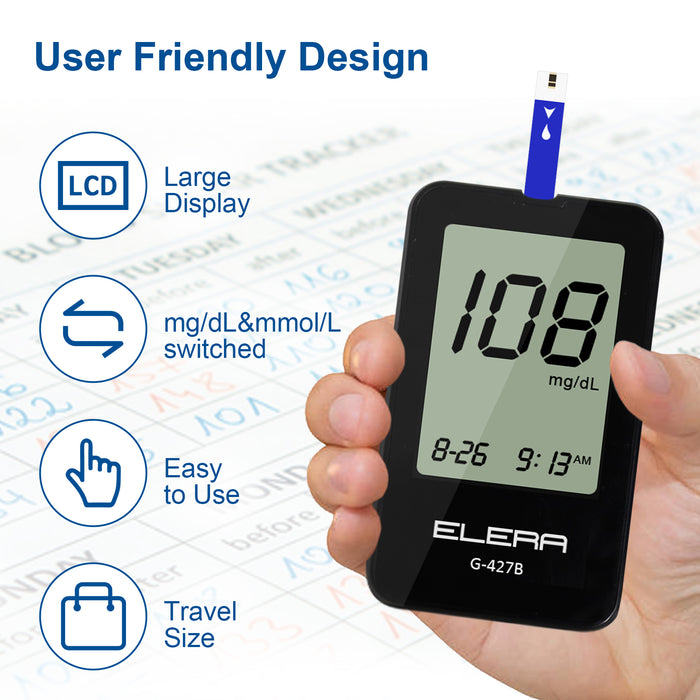 ELERA Blood Pressure Monitor with Two Cuffs - Extra Large Cuff 13-21 and  Standard 9-14