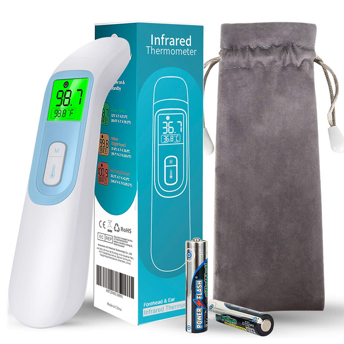 Infrared Forehead Thermometer for Adults, ELERA Non-Contact Forehead & Ear Digital Thermometer for Baby Kids and Home use