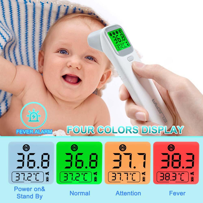Baby Medical Digital Forehead Thermometer, No Touch Thermometer for Adults  and Kids, High-Precision Infrared Probe, 1 Second Fast and Accurate  Reading, with Fever Alarm and Memory Function