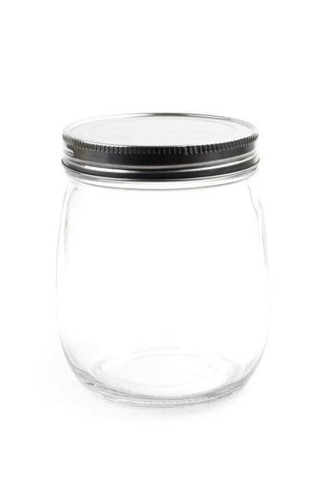 ELERA Household Glass Containers, High Borosilicate Glass with Airtight Lids, Large Cup Food Storage Containers for Grain and Coffee