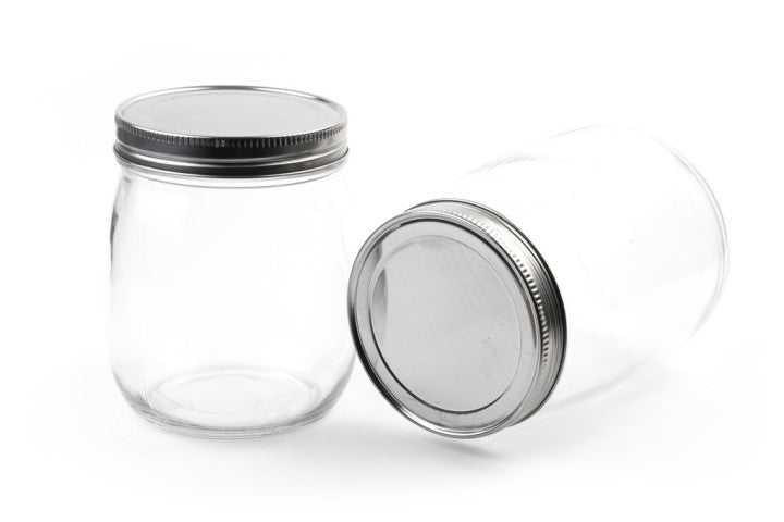 ELERA Household Glass Containers, High Borosilicate Glass with Airtight Lids, Large Cup Food Storage Containers for Grain and Coffee